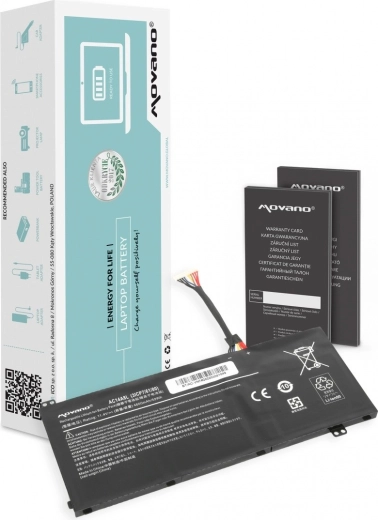 Movano laptop battery for Acer Nitro VN7 V15/V17 (AC14A8L, AC15B7L) 4600 mAh 52 Wh