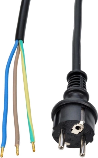 Solight flexible rubber cable 10 m, 3 × 1.5 mm², H07RN-F3, black