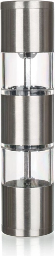 Culinaria Duo Two-Chamber Salt and Pepper Grinder 19 cm stainless steel/acrylic