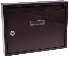 Skydinė pašto dėžutė 320 × 240 × 60 mm ruda be skylių