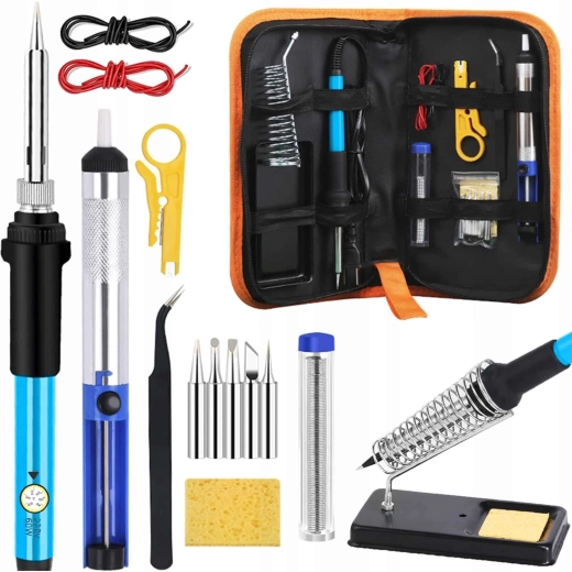 Soldering iron set with accessories Pro 936 (15-in-1)