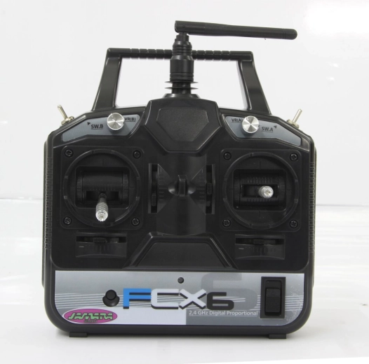 Jamara FCX6 2,4 GHz siųstuvas, akceleratorius dešinėje (B-stock) - 1 vnt.