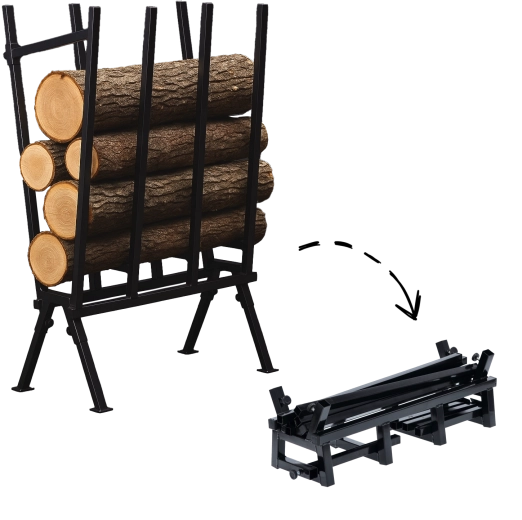 Steel Folding Sawhorse for Cutting Wood 81 × 37 × 103 cm