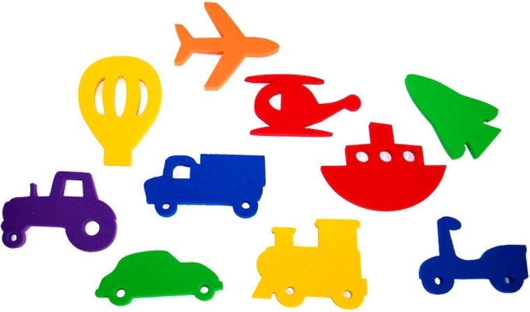 Bath Stickers Transport – set of 10 pcs