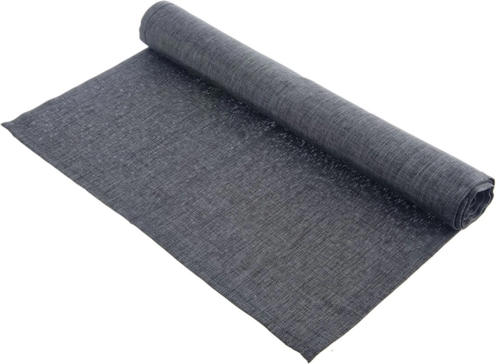 Tamsiai pilkas poliesterinis stalo takelis 140 × 40 cm