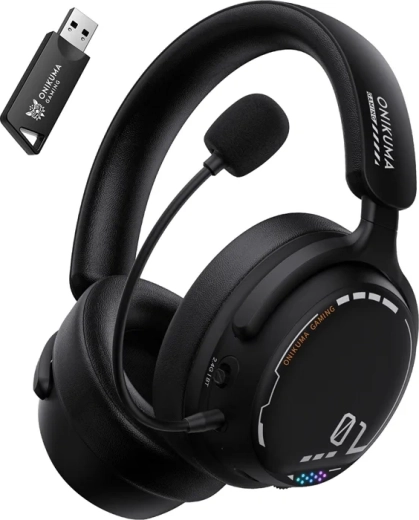 Onikuma GT886 Wireless Gaming Headphones Black
