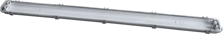 Solight dulkėms atsparus lubinis šviestuvas, skirtas 2 LED T8 120 cm vamzdeliams