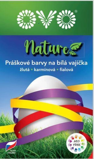 Ovo Nature colored pencils – yellow, carmine, and purple