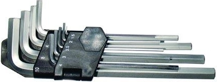 Ball-End Hex Key Set 1.5–10 mm, 9 pcs FESTA