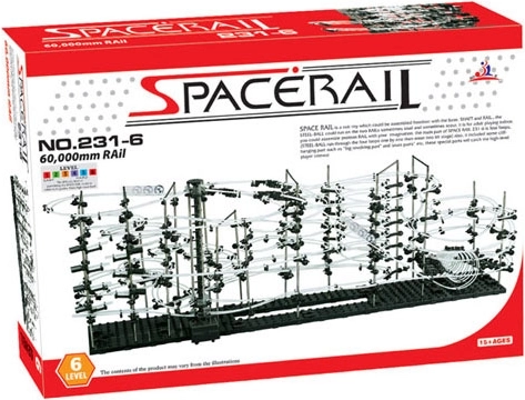 SpaceRail marble run level 6 (60 m)