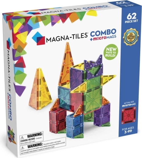 MAGNA-TILES magnetic building set Combo 62 pieces
