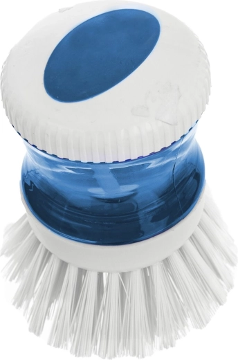 Dish brush with detergent dispenser (plastic)