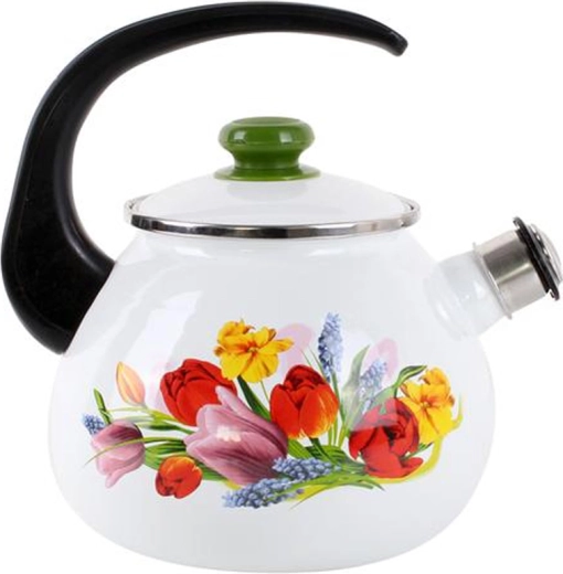 Emaliuotas arbatinukas su švilpuku 2,5 l