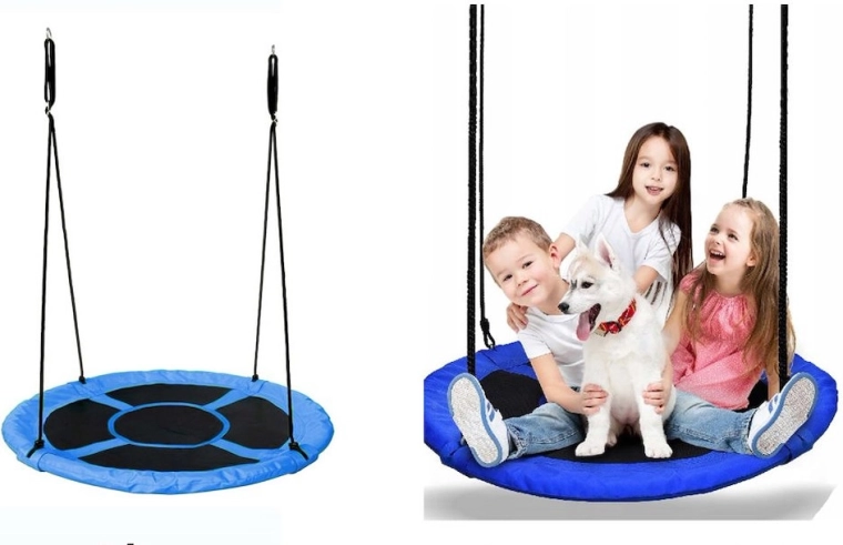 Folding swing ring blue-black 102 cm