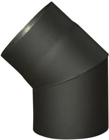 Smoke elbow 120 mm, 45° black