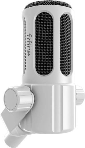 Fifine Tank 1 dynamic XLR microphone (white)