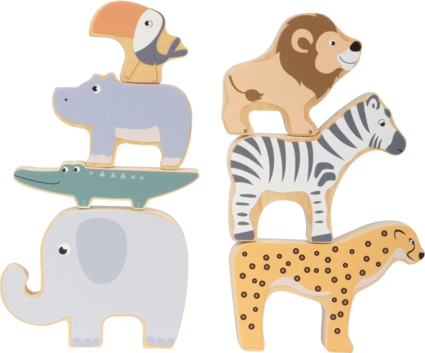 Folding Safari Animals Made of Wood