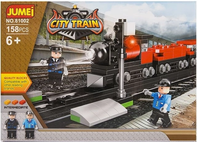 Jumei City building set railway 158 pieces (25 × 18 cm) - 1 piece