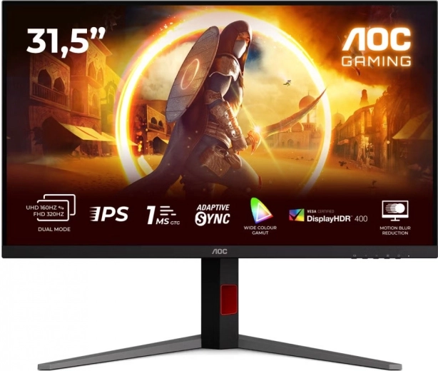 monitorius 31,5" aoc u32g4u fast ips 4k 160 hz hdmi ir displayport