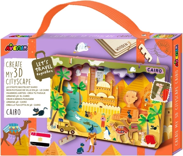 Wooden 3D Puzzle Cairo City Panorama AVENIR