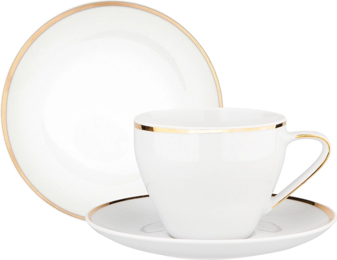 MariaPaula Moderna Gold coffee set for 6 people (18 pieces)