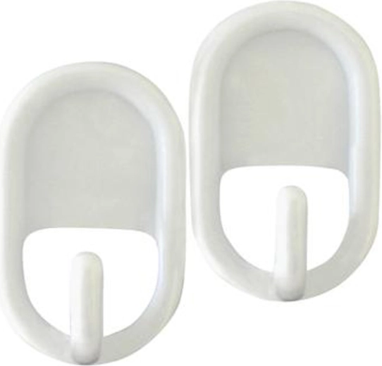 Plastikiniai lipnūs kabliukai Toro, 2 vnt.