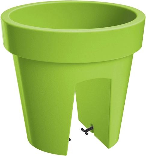 Gėlių vazonas ant turėklų LOFLY Railing 24,5 cm, laimo spalvos