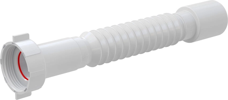 Lankstus pajungimas 5/4" x 40 mm, reguliuojama polipropileno (PP) nuotekų žarna