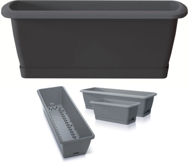 Respana Easycare 59.3 cm Anthracite Self-Watering Planter Box