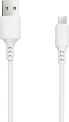 Setty USB–microUSB laidas 1 m 3 A baltas