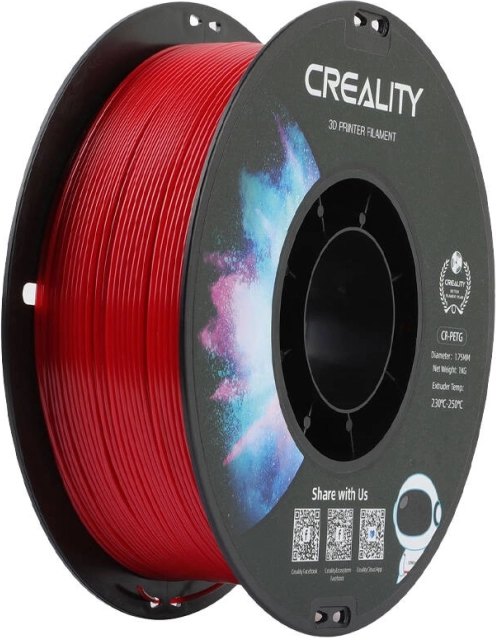 Raudonas PETG filamentas CREALITY 1,75 mm