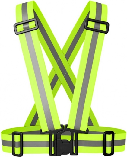 Atšvaitinės reguliuojamos petnešos – žalia saugos liemenė