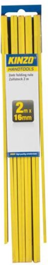 Folding ruler 2 m 16 mm Kinzo