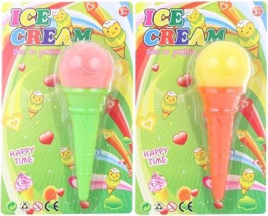 Šaudanti ledų taurė – putų kamuoliukas ant virvelės