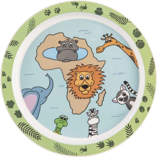 Vaikiška sekli plastikinė lėkštė safari 21,5 cm