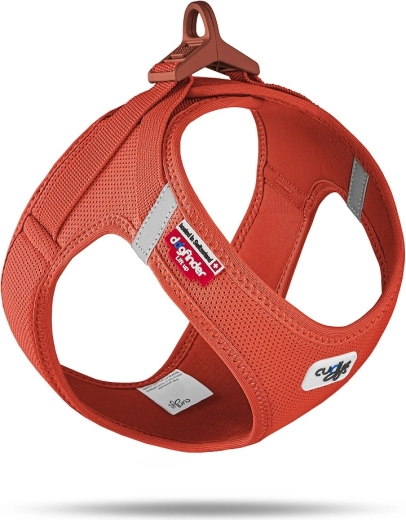 Curli Air-Mesh petnešos su sagtimi Sun Orange 2XS (2–4 kg)