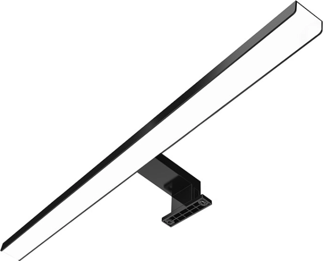 Solight LED vonios kambario šviestuvas virš veidrodžio, 3 viename, 60 cm, 12 W, 4000 K, juodas