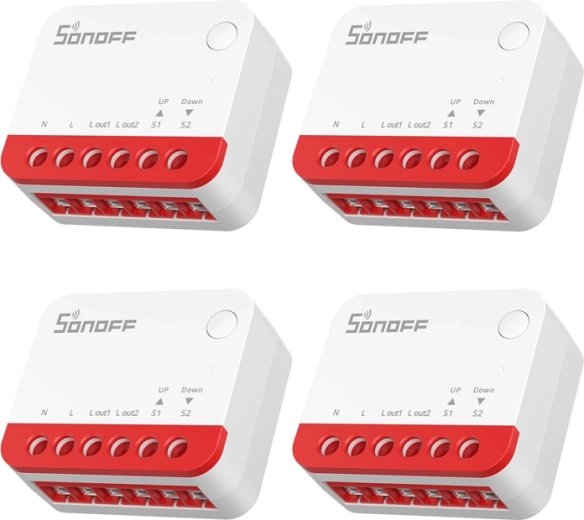 Išmanusis Zigbee SONOFF Mini-ZBRBS roletų jungiklis (4 vnt. rinkinys)