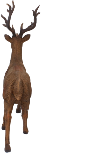 Christmas standing reindeer figurine - 1 piece