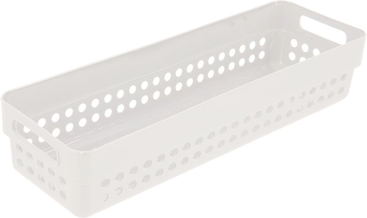 Terra basket – white plastic organizer