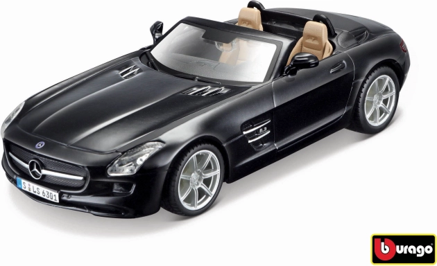 Bburago Mercedes-Benz SLS AMG Roadster 1:32 juodas metalikas