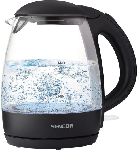 Sencor stiklinis elektrinis virdulys, 1,2 l