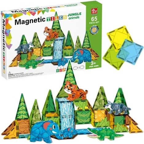 Džiunglių magnetinis konstruktorius, 65 dalys