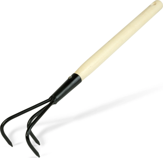 Garden Soil Cultivator with Wooden Handle 50 cm