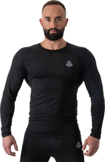 Vyriškas kompresinis rashguard DBX BUSHIDO RSL ilgomis rankovėmis – juoda