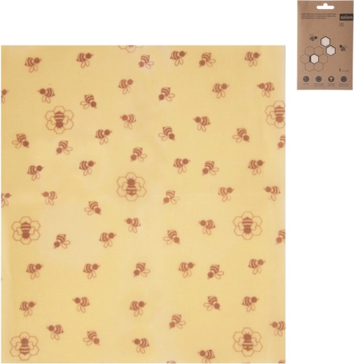 Eco cotton wrap infused with beeswax 28 × 25 cm