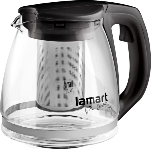 Lamart Verre stiklinis arbatinukas 1,1 l, juodas