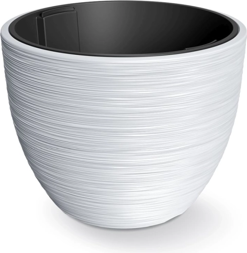 Furu planter with insert 56.9 cm white