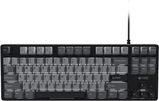 Mechaninė žaidimų klaviatūra FURY Kanabo K2, juodai pilka, su apšvietimu