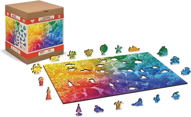 WOODEN CITY Wooden Puzzle Tropical Fish 2-in-1 – 400 Pieces